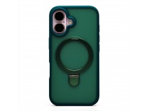 Чехол-накладка - SM088 SafeMag  для "Apple iPhone 16" (dark green) (236512)