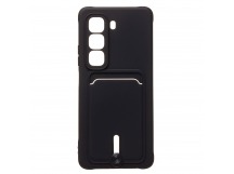 Чехол-накладка - SC304 с картхолдером для "Infinix Hot 50 4G" (black) (237574)