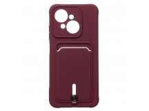 Чехол-накладка - SC304 с картхолдером для "Tecno Spark Go 1/Pop 9 4G" (bordo) (235658)