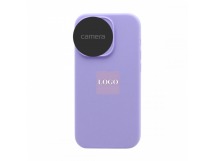 Чехол Silicone Case NEW с лого для Apple iPhone 16/6.1 (047) сиреневый