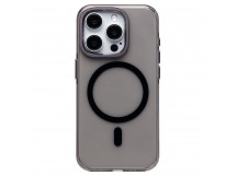 Чехол-накладка - SM039 SafeMag для "Apple iPhone 15 Pro" (black/transparent) (238609)