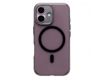 Чехол-накладка - SM039 SafeMag для "Apple iPhone 16" (black/transparent) (238611)