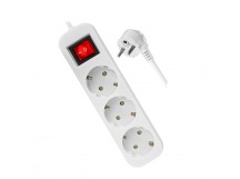 Удлинитель DEFENDER S350 3 розетки, с/з, выключатель ,5.0 м