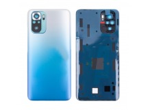 Задняя крышка для Xiaomi Redmi Note 10S (M2101K7BNY) Голубой - Премиум