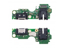 Шлейф для Tecno Spark 20C (BG7n) плата на системный разъем/разъем гарнитуры/микрофон - Премиум