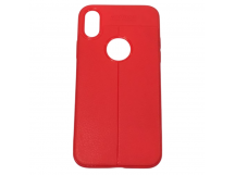 Чехол iPhone X/XS силикон Focus красный