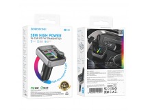 Автомобильный FM-трансмиттер BOROFONE BC50 Bluetooth (черный)