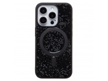 Чехол-накладка - SM029 POSH SHINE SafeMag для "Apple iPhone 15 Pro" россыпь кристаллов (blac(237159)