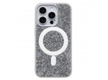 Чехол-накладка - SM029 POSH SHINE SafeMag для "Apple iPhone 15 Pro" россыпь кристаллов (whit(237161)
