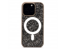 Чехол-накладка - SM029 POSH SHINE SafeMag для "Apple iPhone 16 Pro" россыпь кристаллов (gray(237133)