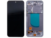 Дисплей для Samsung Galaxy S23 FE (S711B) модуль с рамкой Черный - (OLED) (Full Size)