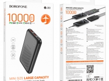 Портативный аккумулятор BOROFONE BJ30 10000 mAh (черный)