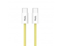 TFN кабель TypeC-TypeC 60W 1.2m yellow