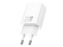 Адаптер Сетевой Hoco N61 Gentle PD20W+QC3.0 + кабель Type-C/Lightning (white)