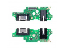 Шлейф для Infinix Hot 40/40 Pro (X6836/X6837) плата на системный разъем/разъем гарнитуры/микрофон - Премиум