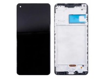 Дисплей для Samsung Galaxy A21s (A217F) модуль c рамкой Черный - Оптима