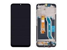 Дисплей для Realme C25Y (RMX3269) в рамке + тачскрин (черный) 100%