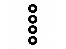 Стекло камеры для Huawei Honor X8b (LLY-LX1) (комплект 4 шт.) Черный