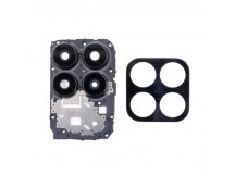 Стекло камеры для Huawei Honor X8a 4G (CRT-LX1) в сборе с рамкой Черный