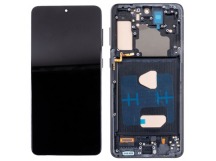 Дисплей для Samsung Galaxy S21+ (G996B) модуль с рамкой Черный - (In-Cell)