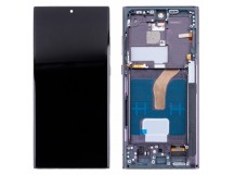 Дисплей для Samsung Galaxy S22 Ultra (S908B/S9080) модуль с рамкой Черный - (In-Cell)