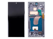 Дисплей для Samsung Galaxy S23 Ultra (S918B) модуль с рамкой Черный - (In-Cell)