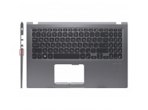 Топ-панель для ноутбука Asus Laptop 15 F515JA серая с подсветкой клавиш (для моделей без SD-порта)