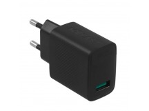 Сетевое зарядное устройство USB Acefast A90 (18W, QС3.0, GaN) Черный