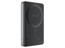 Внешний Аккумулятор (Power Bank) Acefast M12 10000 mAh (20W, PD, беспроводная зарядка 15W, MagSafe, Type-C, LED индикатор) Черный