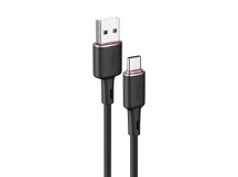 Кабель USB - Type-C Acefast C2-04 (3A, силикон, 1.2 м) Черный