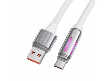 Кабель USB - Type-C HOCO U136 Prize, 1.2м, 5A (белый)