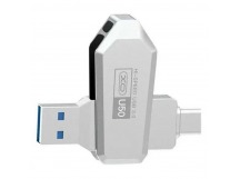USB-флеш (USB 3.0 + Type-C) 32GB XO U50 Серебро