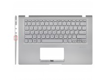 Топ-панель для ноутбука Asus VivoBook F415EA серебро, серебряные клавиши с подсветкой (для моделей без SD-порта)