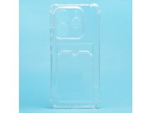 Чехол-накладка - SC276 с картхолдером для "Xiaomi Redmi Note 14 5G Global" (transparent) (238785)