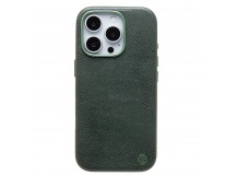 Чехол-накладка Cellis SM031 SafeMag для "Apple iPhone 15 Pro" Натуральная кожа (dark green) (237494)