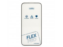 Защитное стекло Full Screen Cellis Flex Pro для "Apple iPhone 14 Pro Max" (black) (236366)