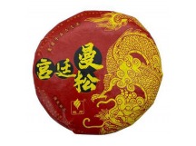 Чай Пуэр Шу 100гр 2024г Дворец Мэнсон Дракон фабрика Гу И мини блин Черный