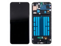 Дисплей для Samsung Galaxy A50 (A505F) модуль с рамкой Черный - (In-Cell) - Премиум