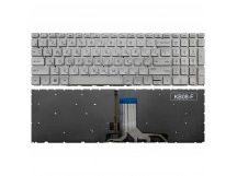 Клавиатура для HP 470 G8 серебряная с подсветкой