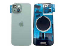 Задняя крышка iPhone 15 (Стекло камеры + Рамка + MagSafe) Оригинал Зеленый