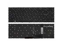 Клавиатура для MSI Modern 15 B11M черная c белой подсветкой