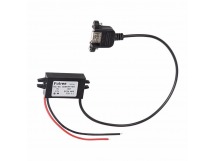 Адаптер DC 12 V-гнездо USB-A 5 V 3 A REXANT