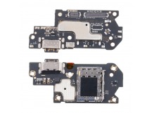 Шлейф для Xiaomi Redmi Note 12 Pro+ (221013164UG) плата на системный разъем/разъем SIM/микрофон - Премиум