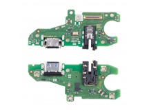 Шлейф для Huawei Honor X7 (CMA-LX1/CMA-LX2) плата на системный разъем/разъем гарнитуры/микрофон - Премиум