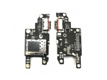 Шлейф для Xiaomi Redmi Note 13 Pro 5G (2312DRA50C/2312CRAD3C/2312DRA50G/2312DRA50I) плата на системный разъем/разъем SIM/микрофон - Премиум