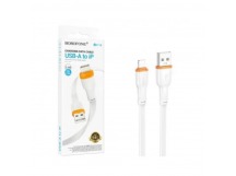 Кабель USB - Lightning BOROFONE ВX118 (2.4A/1m) белый