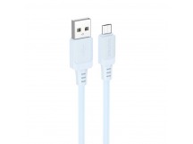 Кабель USB - Micro USB BOROFONE BX115 (2.4A/1m/силиконовый) синий