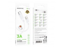 Кабель USB - Type-C BOROFONE BX115 (3A/1m) белый