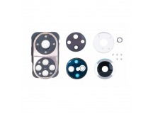 Стекло камеры для Huawei Honor 50/50 Pro (NTH-NX9)  в сборе с рамкой Серебро