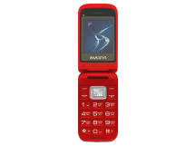 Мобильный телефон MAXVI E5 up Red раскладушка с док станцией (2,4"/1,3МП/1500mAh)